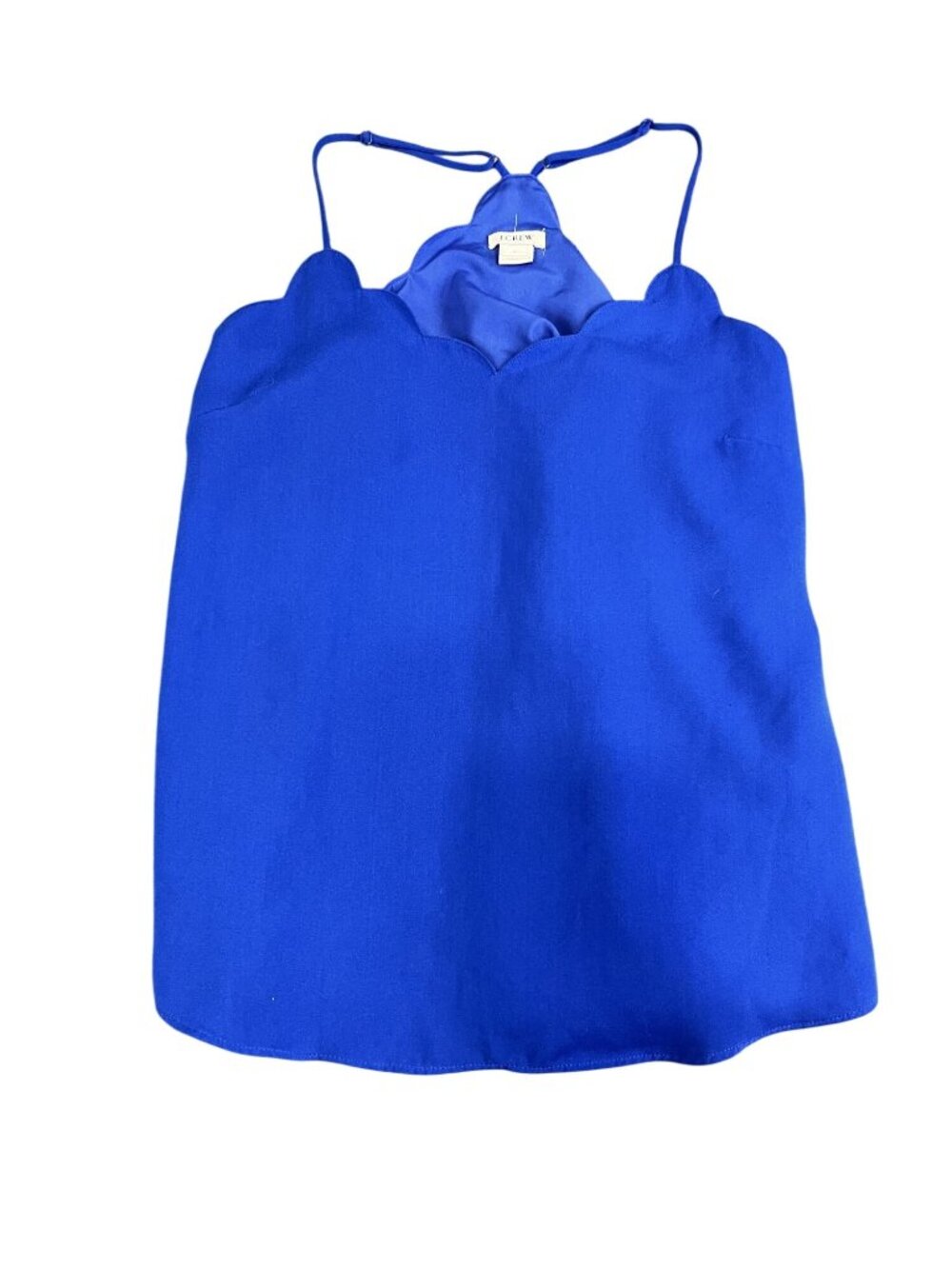J.Crew Scalloped Blue Sleeveless Camisole Top Size 4